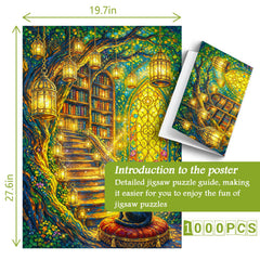Magic Tree Library Jigsaw Puzzle 1000 Piece