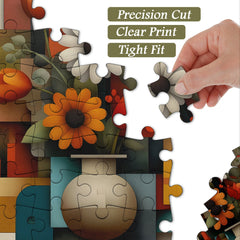 Geometric Floral Rhythm Jigsaw Puzzle 1000 Pieces