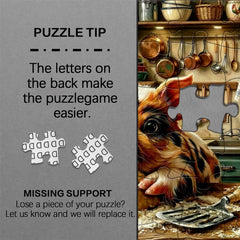 Piggy Chef Jigsaw Puzzle 1000 Pieces