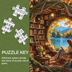 Autumn Book House Jigsaw Puzzle 1000 Piece