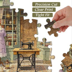Vintage Stitch Shop Jigsaw Puzzle 1000 Piece