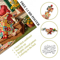 Porch Craft Time Jigsaw Puzzle 1000 Pieces
