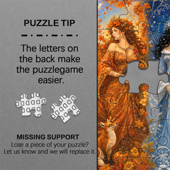 Seasonal Maidens Jigsaw Puzzle 1000 Piece