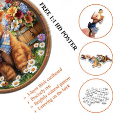 Floral Cute Calf Jigsaw Puzzle 1000 Pieces