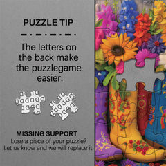 Floral Boots Jigsaw Puzzle 1000 Pieces