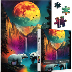 Moonlight Mountains Jigsaw Puzzle 1000 Pieces