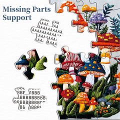 Puzzles en forme de forêt de champignons 1000 pièces