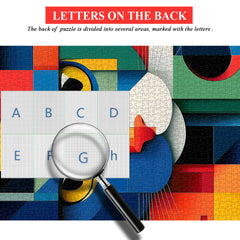 Geometric Cat Art Jigsaw Puzzle 1000 Pieces