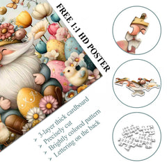 Easter Egg Gnome Jigsaw Puzzle 1000 Pieces