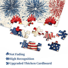 Patriotic Roosters Jigsaw Puzzle 1000 Pieces
