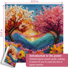 Diamond Paper Bloom Jigsaw Puzzle 1000 Pieces