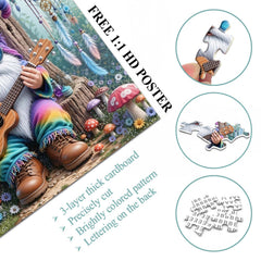Forest Musician Gnome Jigsaw Puzzle 1000 Piece