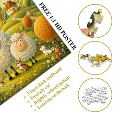 Sheep Haven Jigsaw Puzzle 1000 Pieces