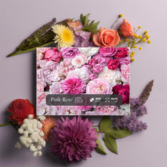 Rosa Rosenblüten-Puzzle, 1000 Teile