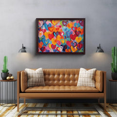 Puzzle en forme de cœur coloré 1000 pièces