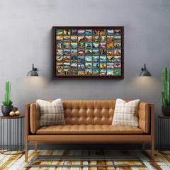 Puzzle en bois de 1000 pièces du Parc National Rétro