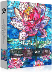 Puzzle en forme de symphonie de lotus 1000 pièces