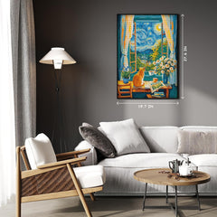 Sternennacht-Katzen-Puzzle, 1000 Teile