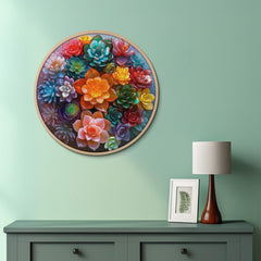 Kristall-Sukkulenten-Puzzle, 1000 Teile