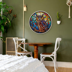 Buntglas-Eulen-Puzzle, 1000 Teile