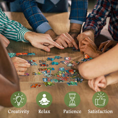 Buntes Kaktus-Puzzle 1000 Teile