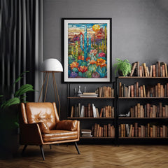 Buntes Kaktus-Puzzle 1000 Teile