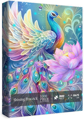Shining Peacock Jigsaw Puzzle 1000 Pieces