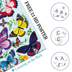 Schmetterlings-Kaleidoskop-Puzzle 1000 Teile