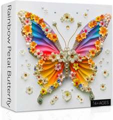 Regenbogenblüten-Schmetterlings-Puzzle 1000 Teile