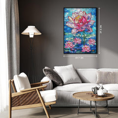 Puzzle en forme de symphonie de lotus 1000 pièces