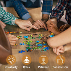 Puzzle en bois de vitrail Arbre de Vie 1000 pièces