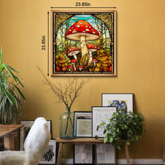 Puzzle en bois vintage Champignon 1000 pièces