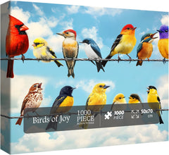 Puzzle d'oiseaux de joie 1000 pièces