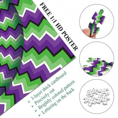 Puzzles en bois 3D à rotation ondulée 1000 pièces