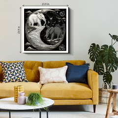 Puzzle de voyage de l'éléphant 1000 pièces