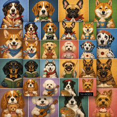 Puppy Gallery Jigsaw Puzzle 1000 Piece