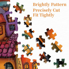 Colorful Town Jigsaw Puzzle 1000 Pieces