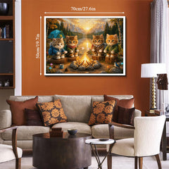 Campfire Kittens Jigsaw Puzzle 1000 Piece