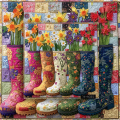 Floral Garden Boots Jigsaw Puzzle 1000 Pieces