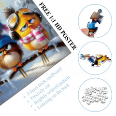 Winter Feathered Friends Jigsaw Puzzle 1000 Pieces