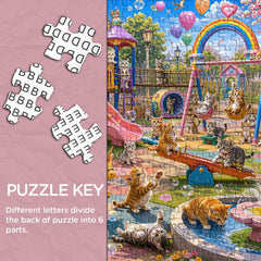 Cat Park Jigsaw Puzzle 1000 Pieces