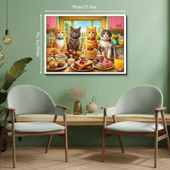 Sweet Cat Feast Jigsaw Puzzle 1000 Piece