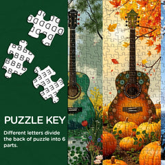 Four Seasons Guitar Jigsaw Puzzle 1000 Pieces