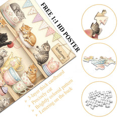 Fairytale Kitties Jigsaw Puzzle 1000 Piece
