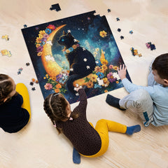 Moonlight & Whiskers Jigsaw Puzzle 1000 Pieces