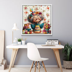 Flowery Birthday Star Jigsaw Puzzle 1000 Pieces