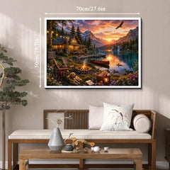 Mountain Lake Haven Jigsaw Puzzle 1000 Piece