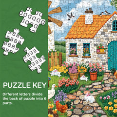 Windmill Pet Courtyard Jigsaw Puzzle 1000 Pieces