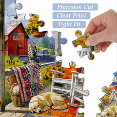 Lazy Day Cottage Jigsaw Puzzle 1000 Pieces