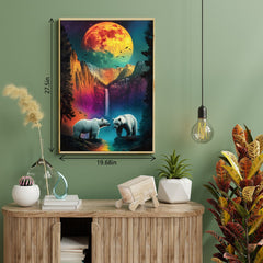 Puzzle de 1000 pièces Montagnes au clair de lune